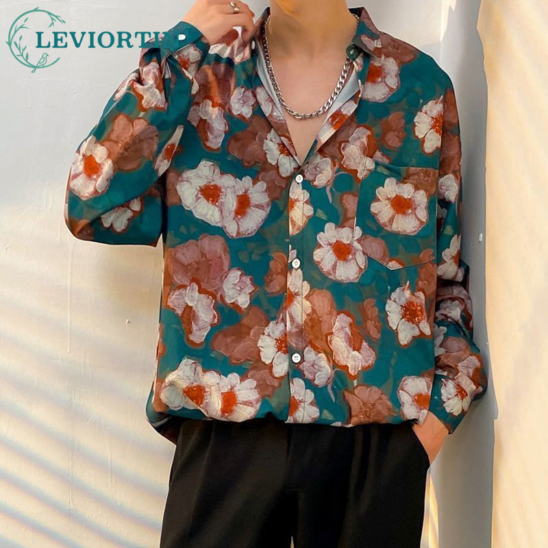 Streetwear Brand Flower - Fashion Mannen Met Lange Mouwen Bloem