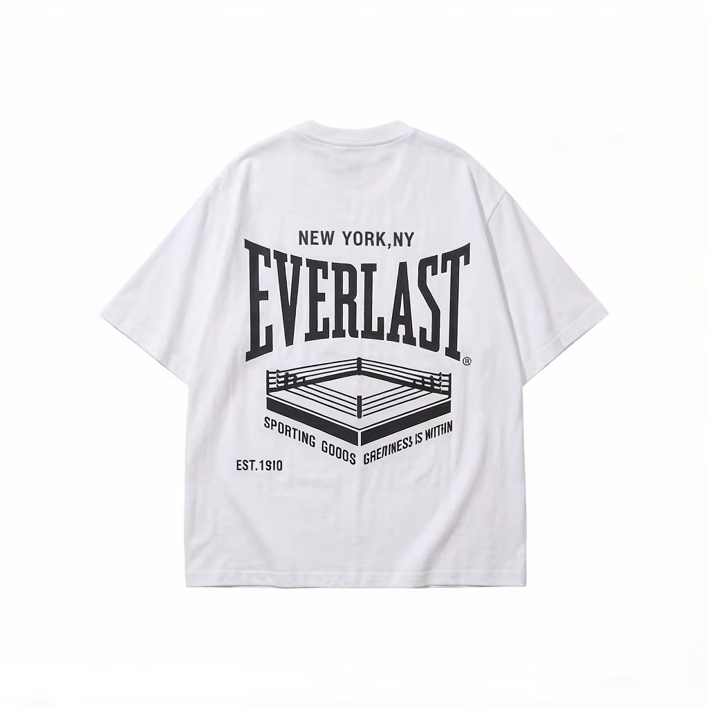 Streetwear Brand Rings - Witte boksring zwaargewicht merk T-shirt katoen