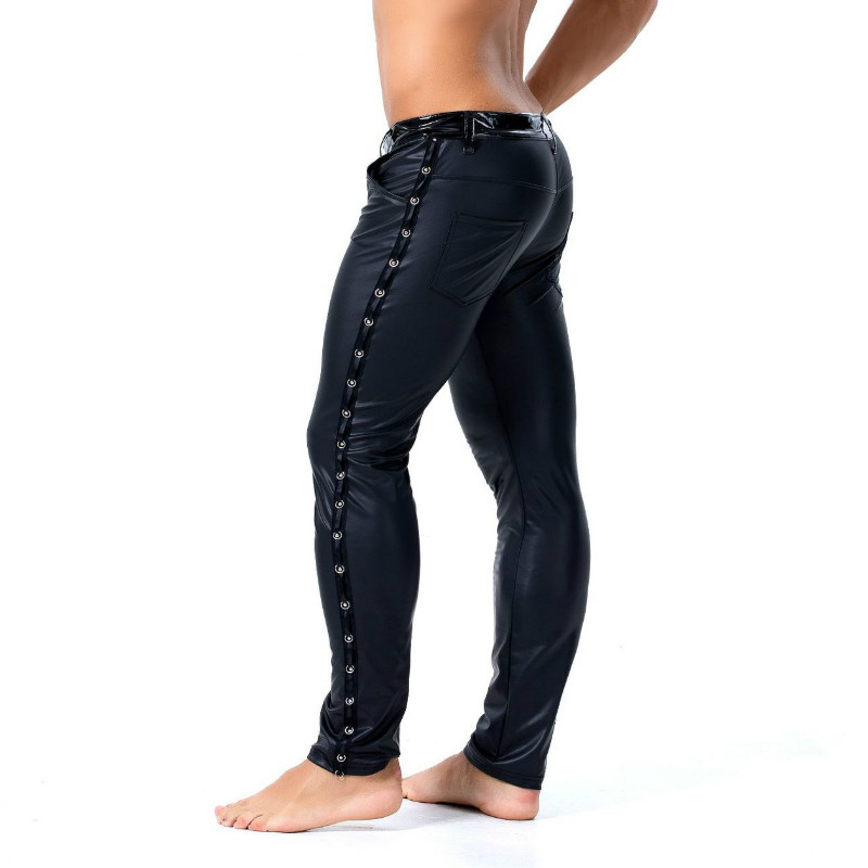 Streetwear Brand For Men - S-XXL Merk Mannen Leer Klinknagel Broek
